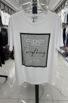 BAYAN EVERYTHİNG YAZILI TİŞÖRT Beyaz