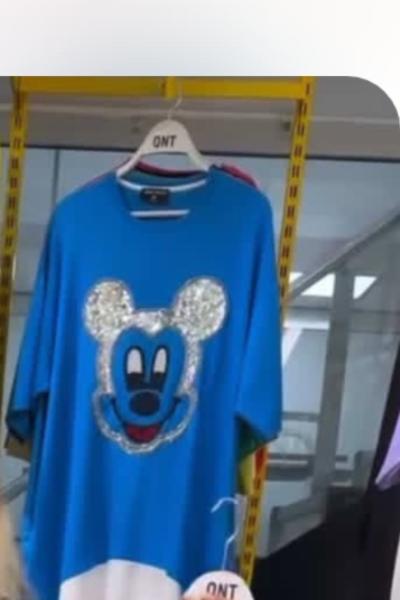 BAYAN MİKİLİ TASARIM BLUZ Mavi