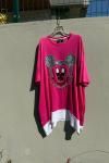 BAYAN MİKİLİ TASARIM BLUZ Pembe