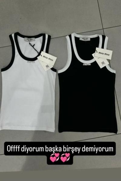 BAYAN MIU YAZILI ATLET Siyah