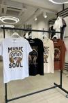 Bayan Musıc Soul Yazılı Tişört  Acı Kahve