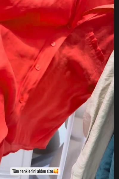 BAYAN PERRY TASARIM GÖMLEK Kırmızı