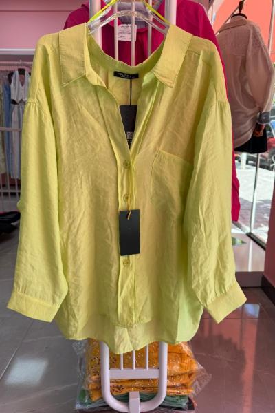 BAYAN PERRY TASARIM GÖMLEK Sarı