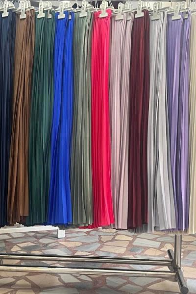 BAYAN PİLİSELİ ETEK Mint Yeşili