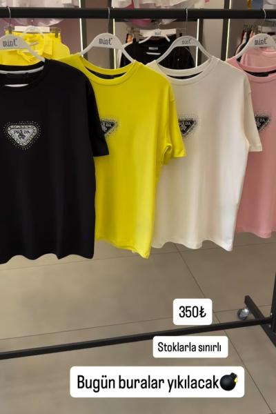 BAYAN PR YAZILI TİŞÖRT  Siyah