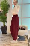 BAYAN ŞALVAR PANTOLON  Bordo