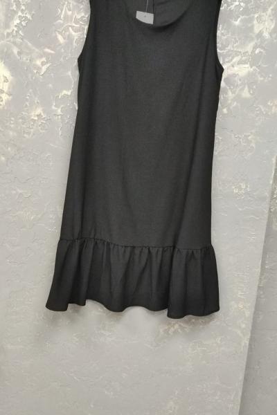 Bayan sıfır kol elbise Anadolu Siyahı