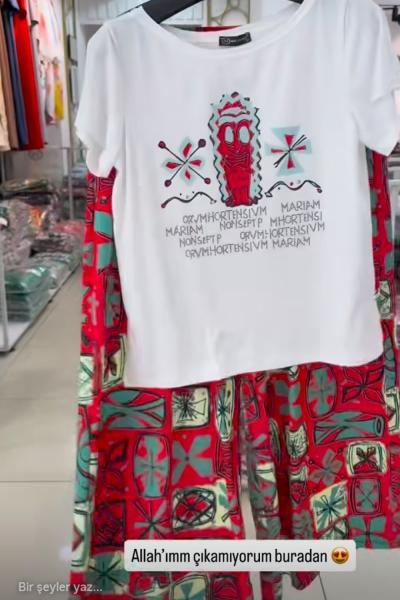 BAYAN TASARİM İKİLİ TAKIM  Beyaz