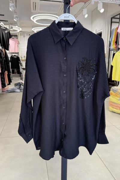 BAYAN TASARIM GÖMLEK  Siyah