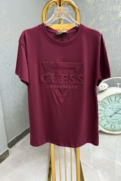 BAYAN ÜÇGEN GES TİŞÖRT  Bordo