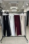 BAYAN YAN DANTELLİ PANTOLON  Bordo