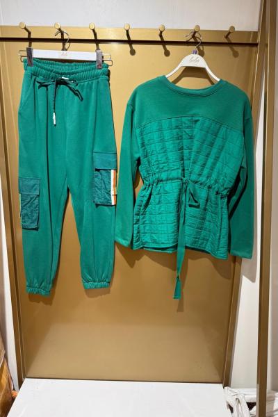 BEL BÜZGÜLÜ İKİLİ TAKIM Zümrüt