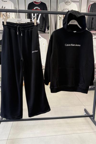 CK KAPŞONLU İKİLİ TAKIM Siyah