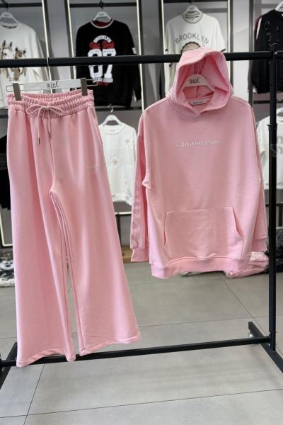 CK KAPŞONLU İKİLİ TAKIM Pembe