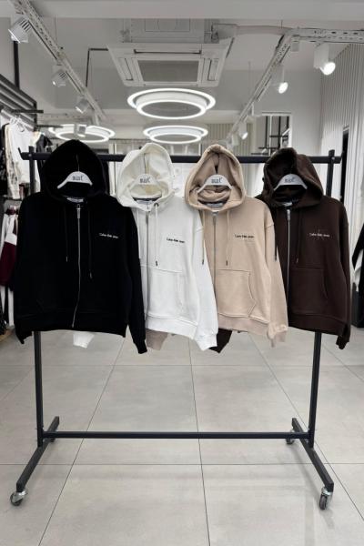 CKA FERMUARLI KAPŞONLU HIRKA Beyaz