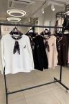 FLOR DETAYLI TASARIM SWEAT  Bej