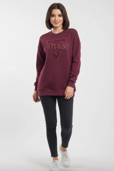 GES KABARTMALI SWEAT Bordo