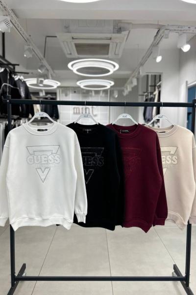 Gues Bayan Sweat  Beyaz