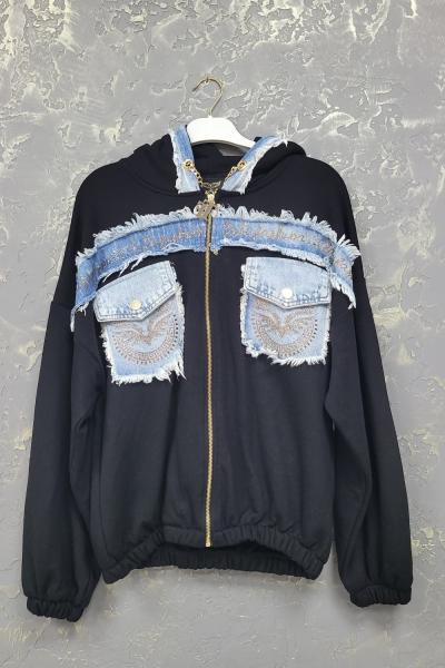 İTHAL JEAN DETAY İKİLİ TAKIM Siyah