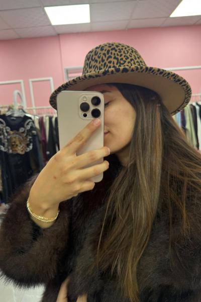 KOVBOY LEOPAR ŞAPKA Siyah