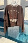 LA LOS ANGELES 1991 YAZILI SWEAT Acı Kahve