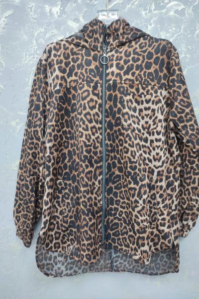 LEOPAR DESEN TRENÇKOT  Kahverengi