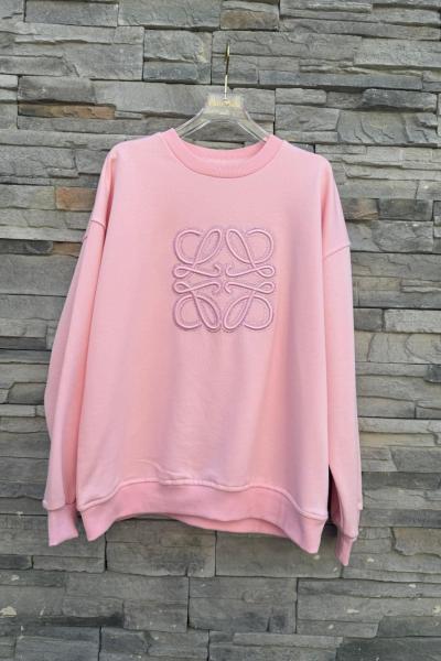 Love İşlemeli Sweat  Pembe
