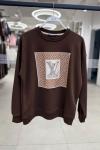 LV TAŞLI ŞARDONSUZ SWEAT 65 CM  Acı Kahve