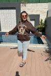 MARINE MCKY ŞARDONSUZ SWEAT 65 CM  Acı Kahve