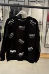 MI MUSE ÇOKLU YAZILI ŞARDONSUZ SWEAT 65 CM BOY Siyah