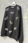 MI MUSE ÇOKLU YAZILI ŞARDONSUZ SWEAT 65 CM BOY Siyah
