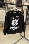MİCKEY YAZILI SWEAT 65 SANTİM  Siyah