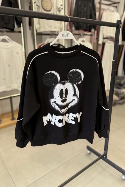 MCK YAZILI SWEAT 65 SANTİM  Siyah