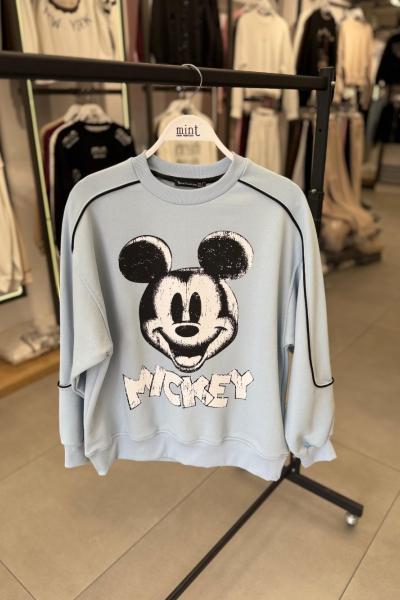 MCK YAZILI SWEAT 65 SANTİM  Bebe Mavisi