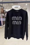 MİN YAZILI ŞARDONSUZ SWEAT 65 CM  Siyah