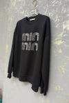 MİN YAZILI ŞARDONSUZ SWEAT 65 CM  Siyah