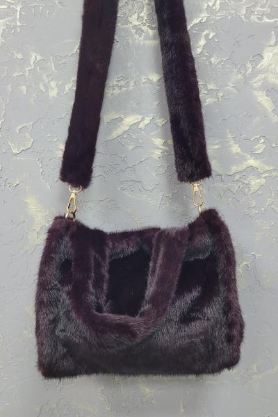 OMUZ ASKILI PELUŞ ÇANTA  Bordo