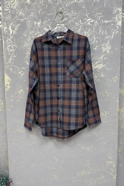 ÖN FULL TAŞLI ODUNCU GÖMLEK Mavi