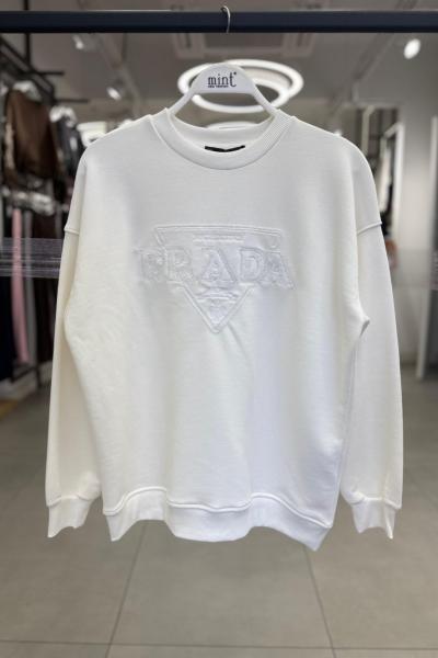 PR ÜÇGEN ŞARDONSUZ SWEAT 65 CM  Beyaz