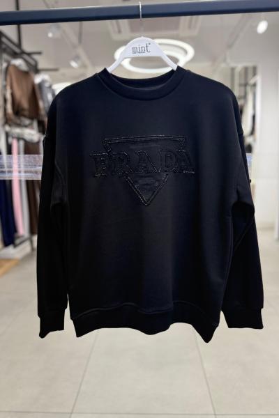 PR ÜÇGEN ŞARDONSUZ SWEAT 65 CM  Siyah