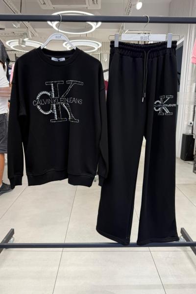 ŞARDONLU CKA TAŞLI İKİLİ TAKIM Siyah