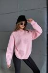 ŞARDONLU ÇOKLU PAPATYA DETAYLI SWEAT Pembe