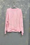 ŞARDONLU ZIMBA DETAY SWEAT Pembe