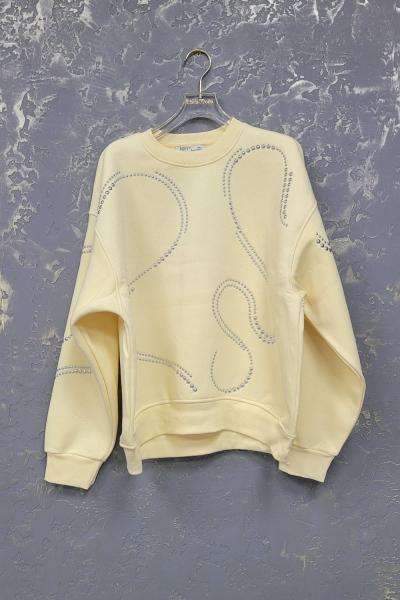 ŞARDONLU ZIMBA DETAY SWEAT Sarı