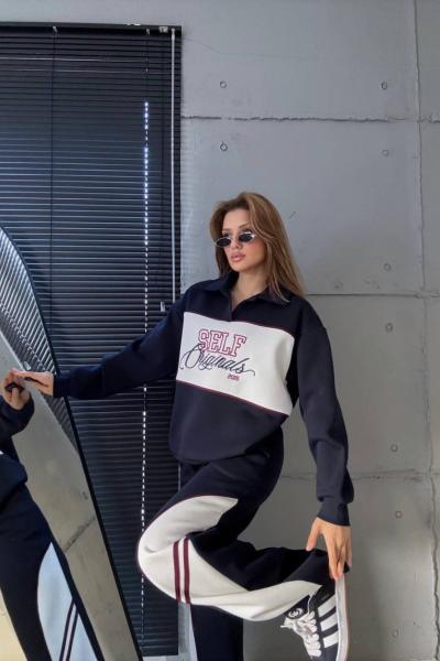 SELF ORIGINALS YAZILI İKİLİ TAKIM  Lacivert