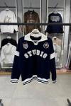 STUDIO YAZILI SWEAT Lacivert