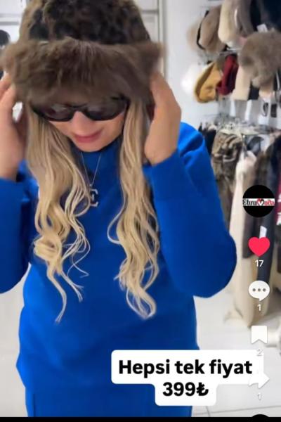 TÜYLÜ LEOPAR ŞAPKA Siyah