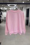 UZUN FULL TAŞLI ŞARDONSUZ SWEAT 65 CM  Pembe