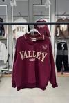 VALLEY YAKALI SWEAT  Bordo