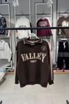 VALLEY YAKALI SWEAT  Acı Kahve
